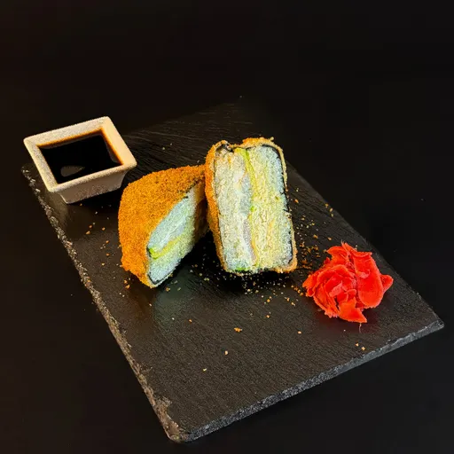 Суши-бургер с креветкой