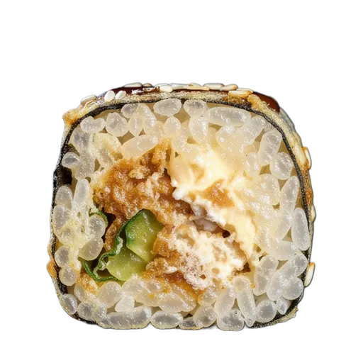 Филадельфия темпура с жареным лососем