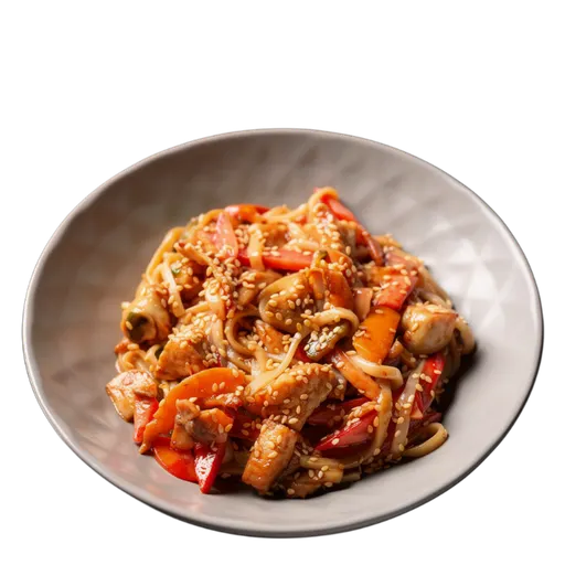 Удон с лососем